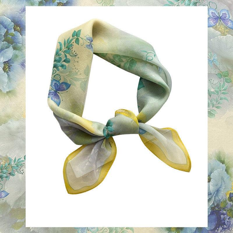 Graceful And Fashionable Silk Chiffon Scarf For Women - Nioor