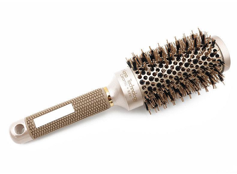 Hair Comb Brush Nano Hairbrush Ceramic Ion Round Barrel Comb Hairdressing Hair Salon Styling Tool - Nioor