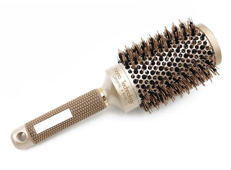 Hair Comb Brush Nano Hairbrush Ceramic Ion Round Barrel Comb Hairdressing Hair Salon Styling Tool - Nioor