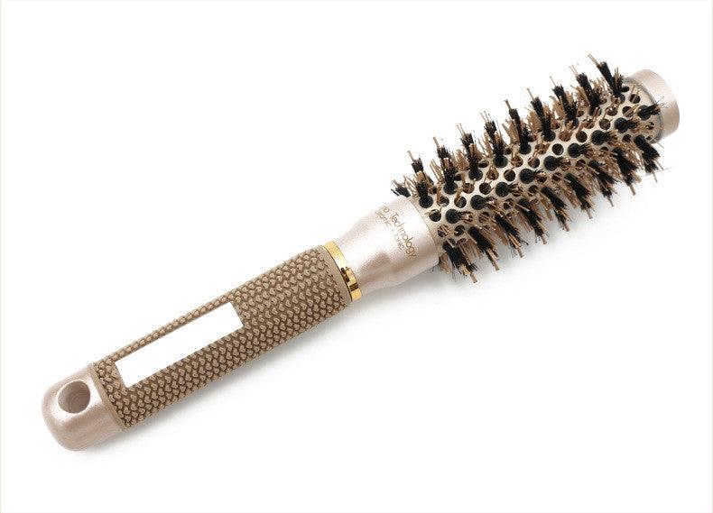 Hair Comb Brush Nano Hairbrush Ceramic Ion Round Barrel Comb Hairdressing Hair Salon Styling Tool - Nioor