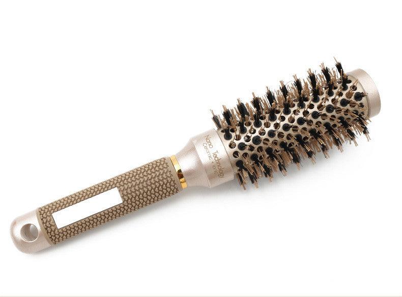 Hair Comb Brush Nano Hairbrush Ceramic Ion Round Barrel Comb Hairdressing Hair Salon Styling Tool - Nioor