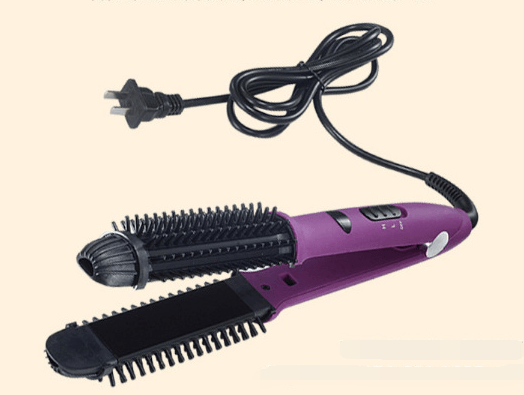 Hair curling stick dual-purpose hair straightener buckle hair curler electric coil comb plywood - Nioor