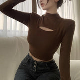 Half High Collar Women's New Slim And Thin Warm Bottoming Shirt Top - Nioor