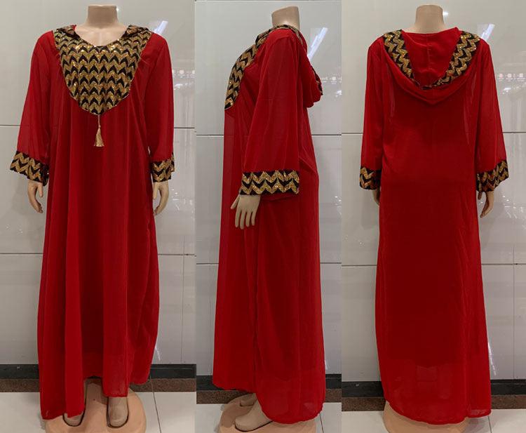 Half-length Midi Dress Temperament Commute Pullover Knitting Red Mid-waist Solid Color Coat - Nioor