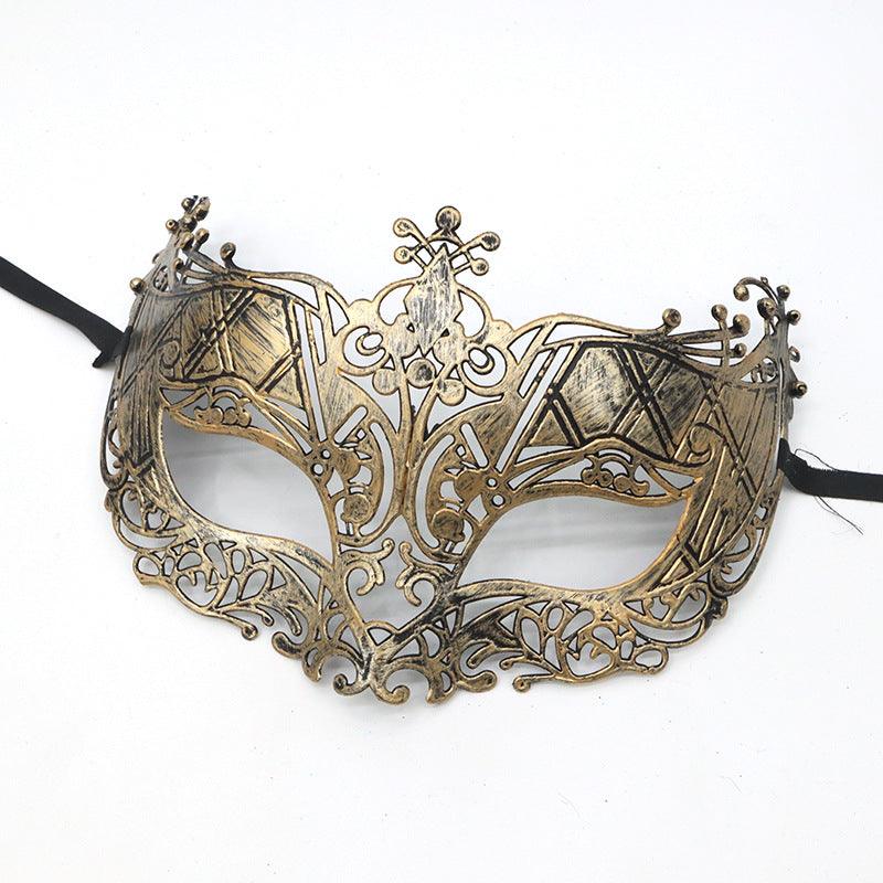 Halloween Ball Party Vintage Prince Flat Head Mask - Nioor