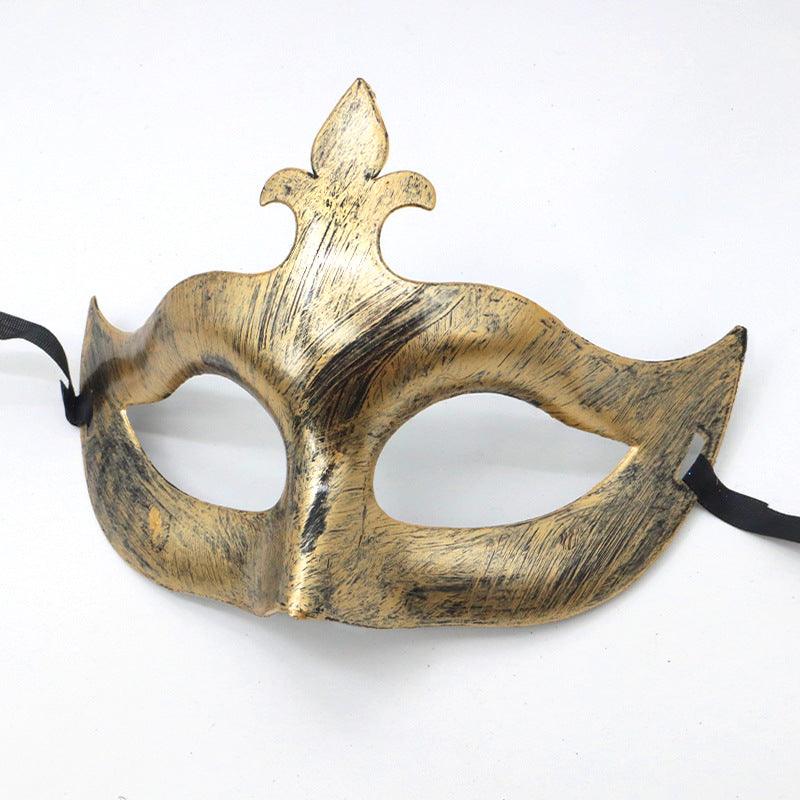 Halloween Ball Party Vintage Prince Flat Head Mask - Nioor