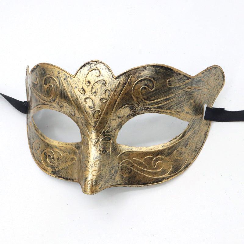 Halloween Ball Party Vintage Prince Flat Head Mask - Nioor