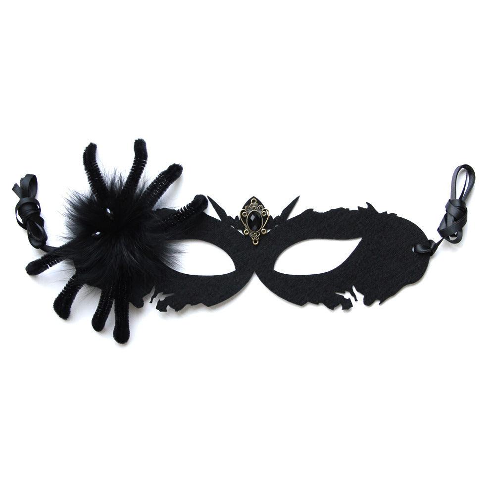 Halloween Black Spider Death Dance Mask - Nioor