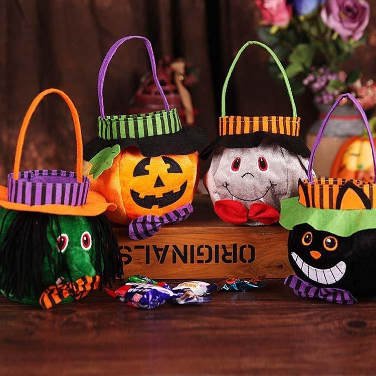 Halloween Candy Bags Cute Gift Bag Pumpkin Witch Candy Boxes - Nioor