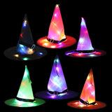 Halloween Decoration Witch Hat LED Lights Halloween Elf Ears Kids Home Party Decor Supplies Outdoor Tree Hanging Ornament - Nioor