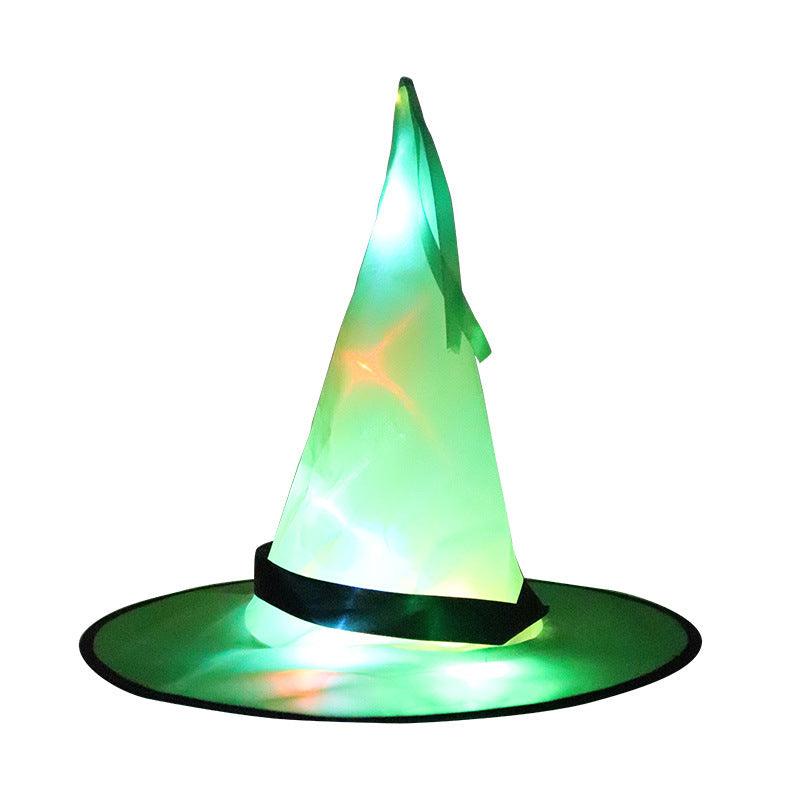 Halloween Decoration Witch Hat LED Lights Halloween Elf Ears Kids Home Party Decor Supplies Outdoor Tree Hanging Ornament - Nioor