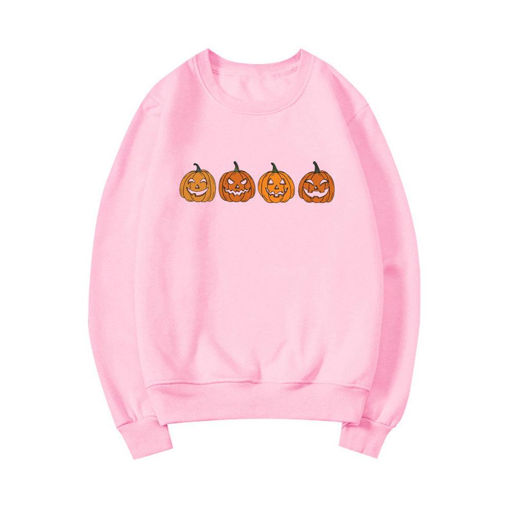 Halloween Evil Pumpkin Head Sweater Funny Printed Fashion Party Hoodie - Nioor