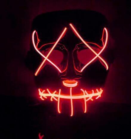 Halloween Led Glowing Full Face Mask - Nioor