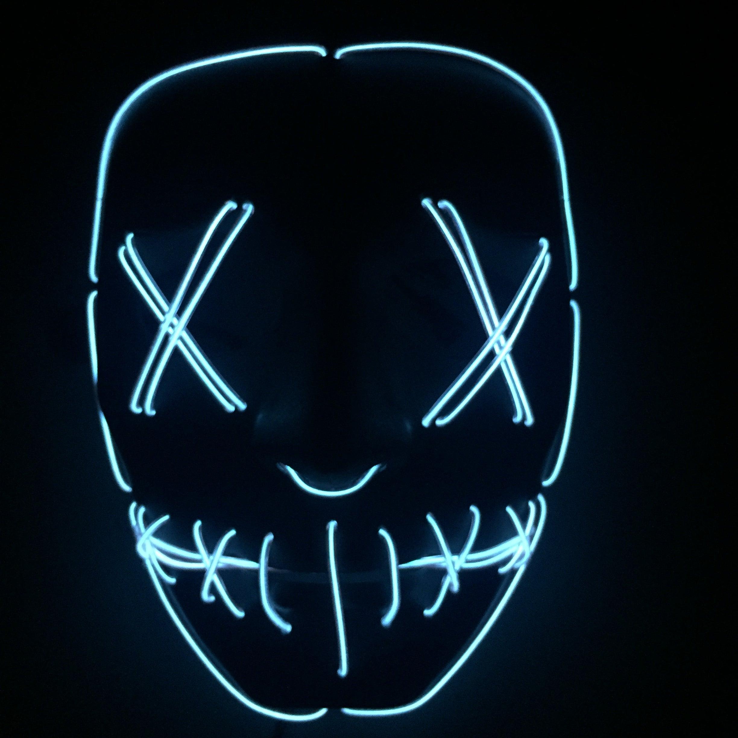 Halloween Led Glowing Full Face Mask - Nioor