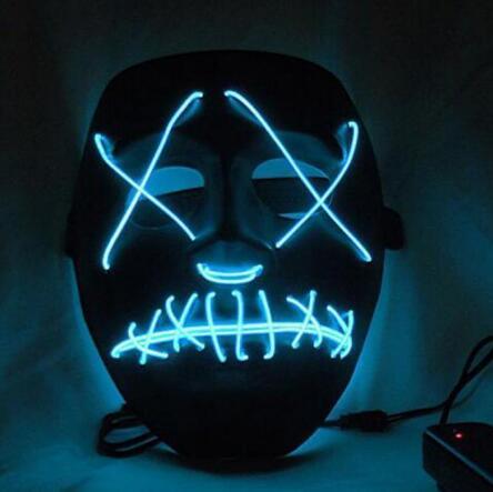 Halloween Led Glowing Full Face Mask - Nioor