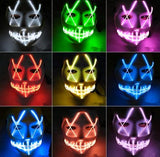 Halloween Led Glowing Full Face Mask - Nioor