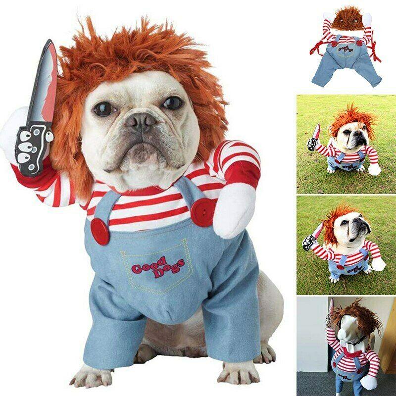 Halloween Pet Costume Pet Dog Funny Clothes Adjustable Dog Cosplay Costume Scary Costume Party Gatherings - Nioor