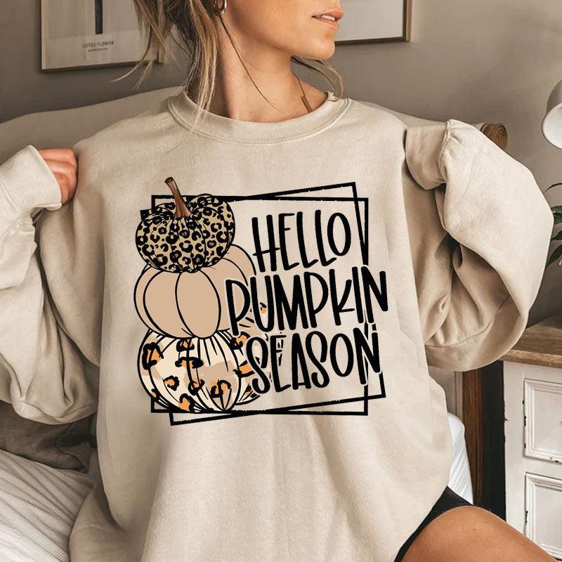 Halloween Printed Sweater Women's Round Neck Long Sleeve - Nioor