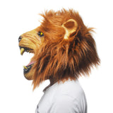 Halloween Props Angry Lion Head Party Latex Mask - Nioor