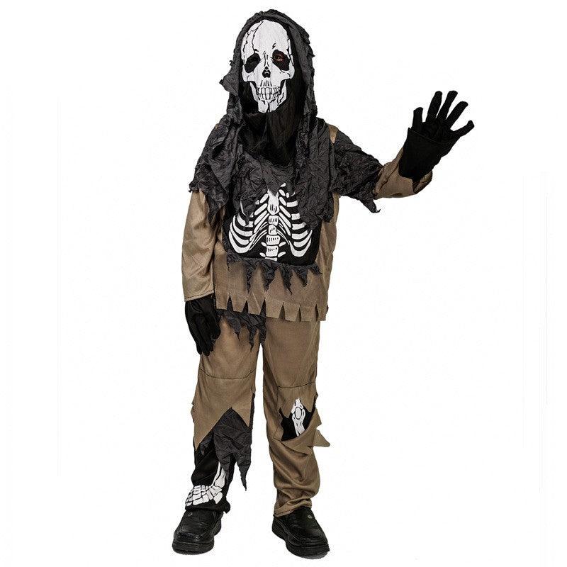 Halloween Scary Little Skull Boy Costume - Nioor