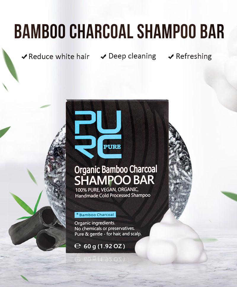 Hand-Extracted Soap Shampoo Bamboo Charcoal Shampoo Soap - Nioor