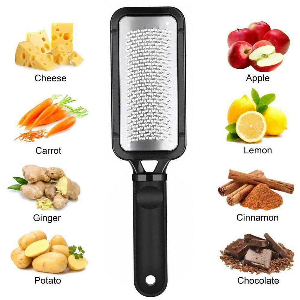 Handheld Cheese Grater Lemon Zester Ginger Fine Shredder Scraper Rasp File Tool - Nioor