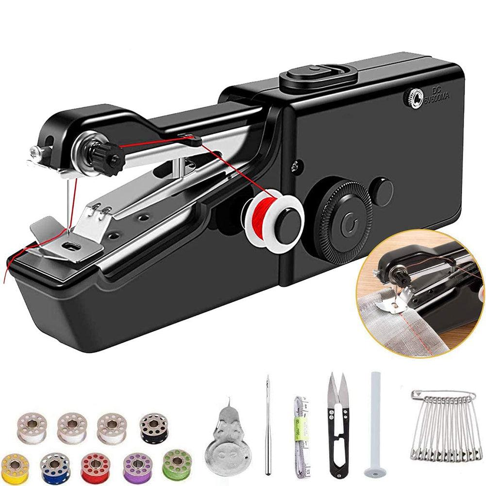 Handheld Electric Sewing Machine Set Black - Nioor