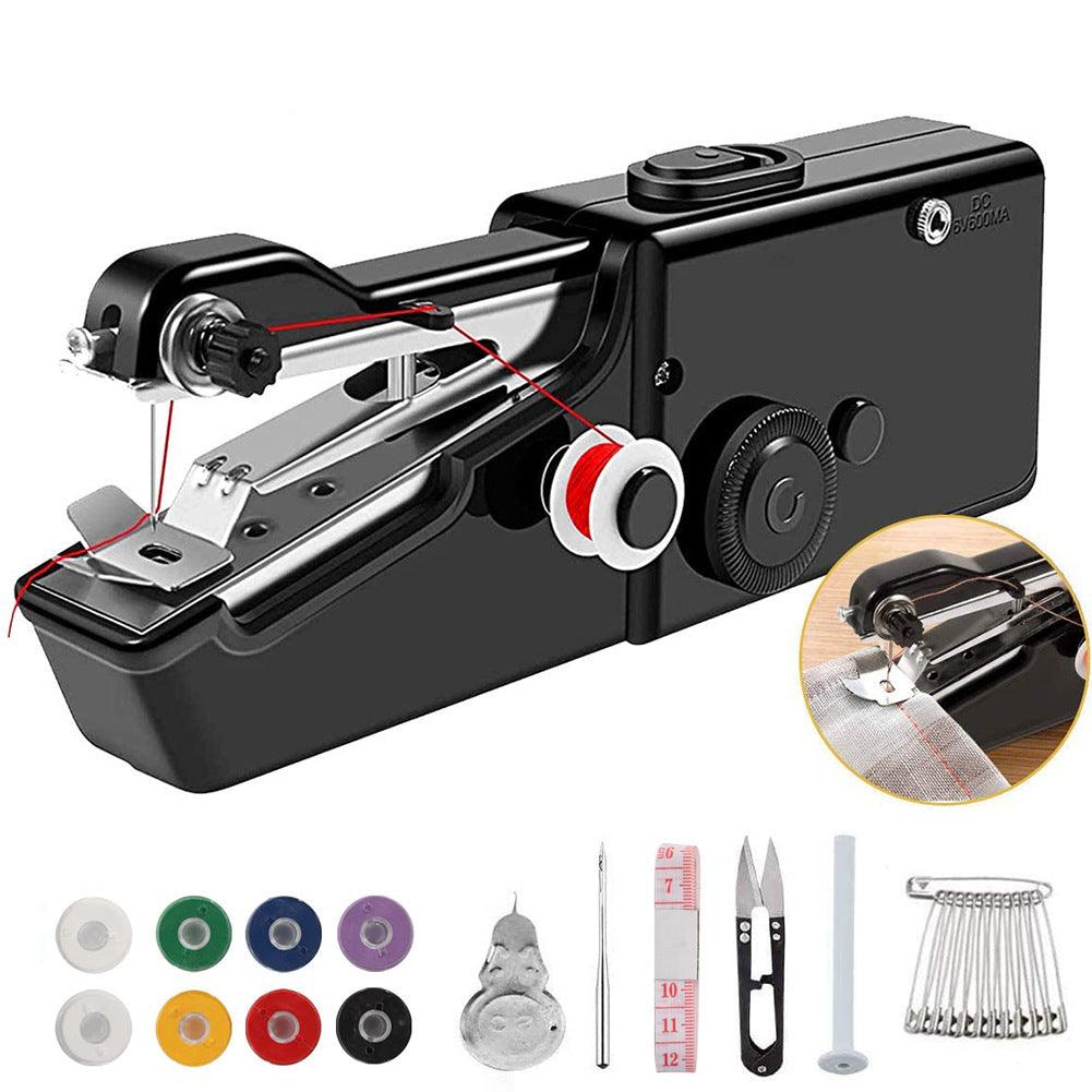 Handheld Electric Sewing Machine Set Black - Nioor