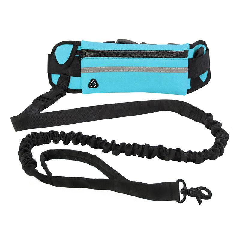 Hands Free Dog Leash Pet Walking And Training Belt With Shock Absorbing Bungee Leash For Up To 180lbs Large Dogs Phone Pocket And Water Bottle Holder - Nioor