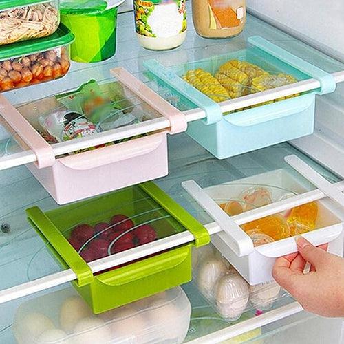 Hanging Plastic Refrigerator Clapboard Storage Rack Kitchen Supplies - Nioor