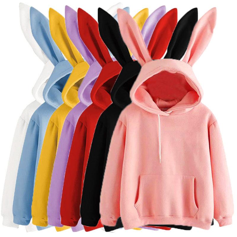 Harajuku Guardian Hooded Rabbit Sweatshirt - Nioor