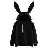 Harajuku Guardian Hooded Rabbit Sweatshirt - Nioor