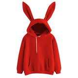 Harajuku Guardian Hooded Rabbit Sweatshirt - Nioor