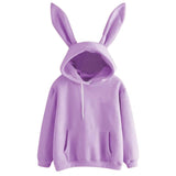 Harajuku Guardian Hooded Rabbit Sweatshirt - Nioor