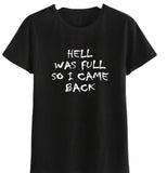 HELL WAS FULL Ebay Short Sleeve Top - Nioor