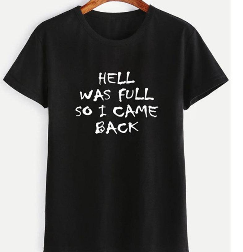 HELL WAS FULL Ebay Short Sleeve Top - Nioor