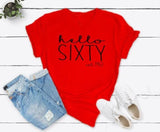 Hello1963 T-shirt Fashionable New Printed Letter Short Sleeve Top - Nioor