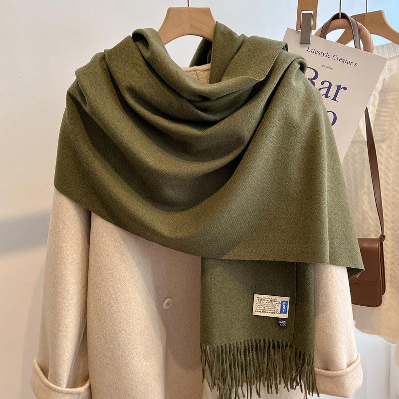 High-end Versatile Shawl Warm Thickened Scarf Dual-purpose - Nioor