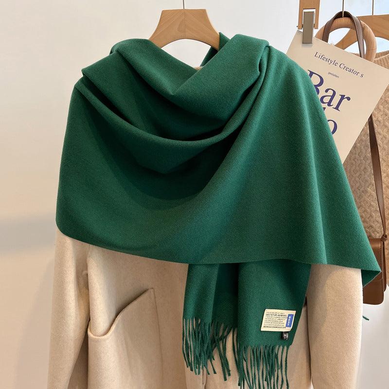 High-end Versatile Shawl Warm Thickened Scarf Dual-purpose - Nioor