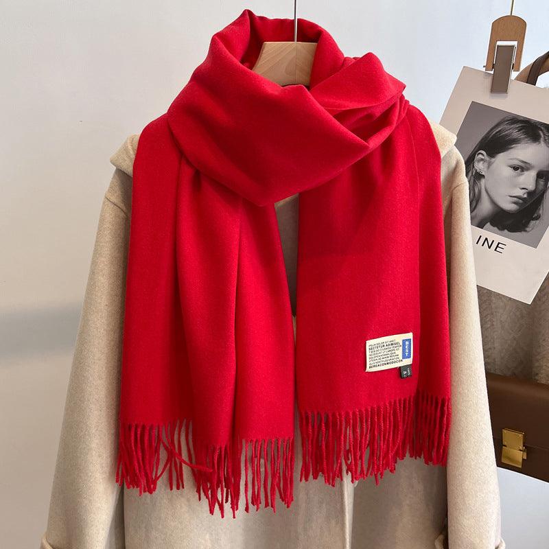 High-end Versatile Shawl Warm Thickened Scarf Dual-purpose - Nioor