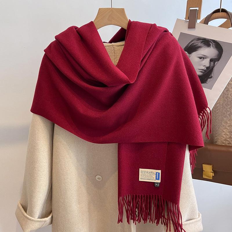 High-end Versatile Shawl Warm Thickened Scarf Dual-purpose - Nioor