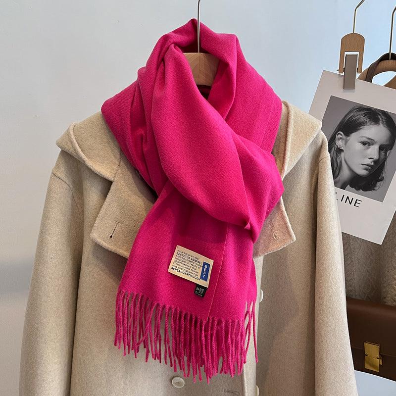 High-end Versatile Shawl Warm Thickened Scarf Dual-purpose - Nioor