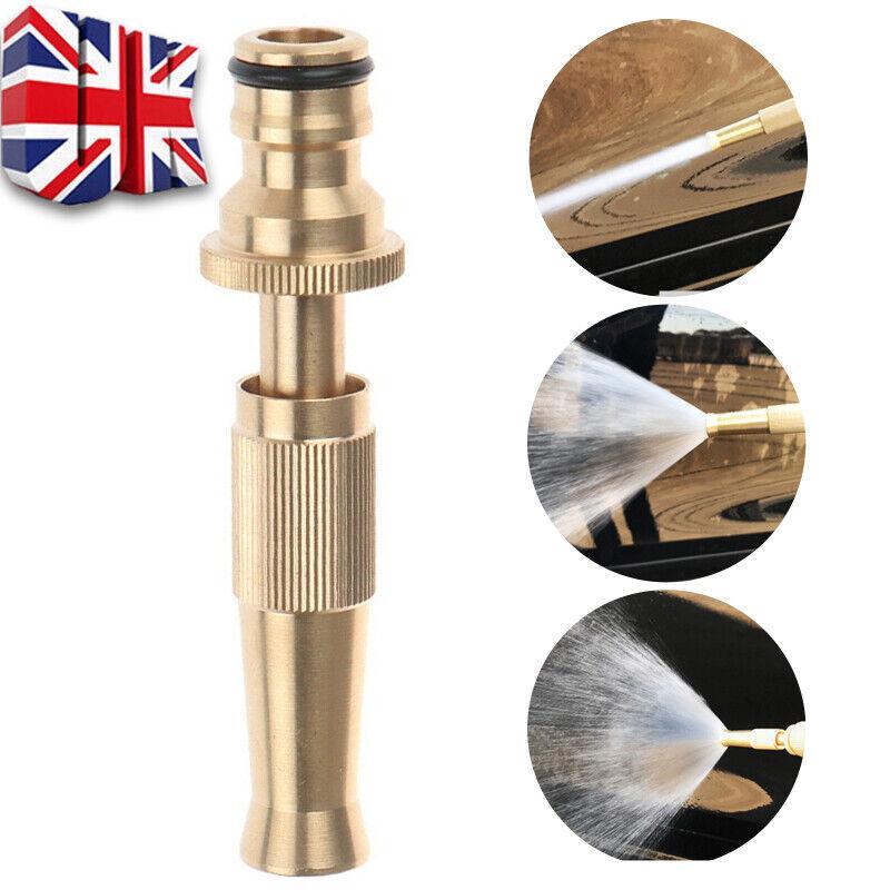 High Pressure Water Spray Gun Metal Brass Nozzle Garden Hose Pipe Lawn Car Home - Nioor