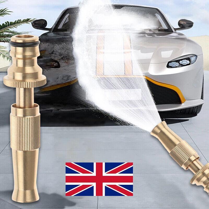 High Pressure Water Spray Gun Metal Brass Nozzle Garden Hose Pipe Lawn Car Home - Nioor