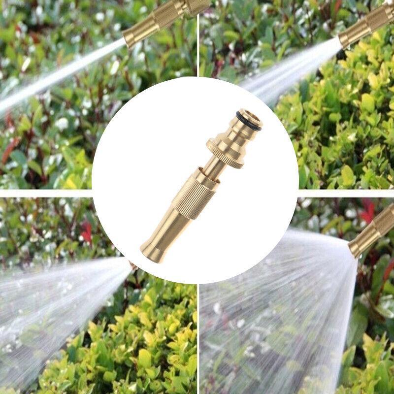 High Pressure Water Spray Gun Metal Brass Nozzle Garden Hose Pipe Lawn Car Home - Nioor