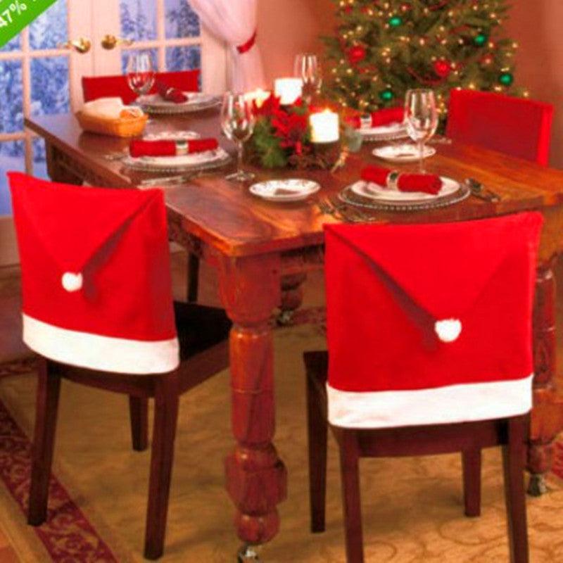 High quality Christmas Chairs Set Christmas goods table decorated Christmas hat in large quantities - Nioor