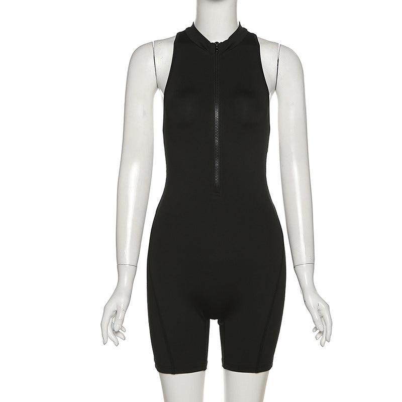 High Waist Tight Hip Wrap Sports Bodysuit - Nioor