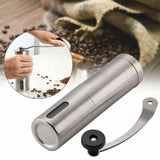 Home Portable Manual Coffee Grinder Stainless Steel with Ceramic Burr Bean Mill - Nioor