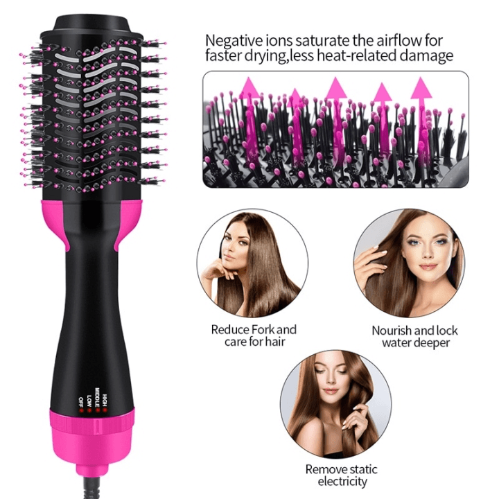 Hot Air Comb 2 In 1 Multifunctional Hair Dryer Comb Hair Dryer Comb Hair Dryer - Nioor