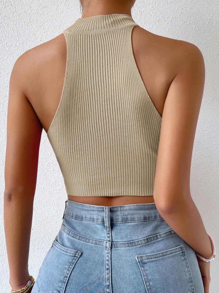 Hot Girl Style Camisole Top Knitted Vest For Women - Nioor